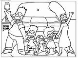 Coloring Familie Drucken Kostenlos Homer Bart Coloriages sketch template