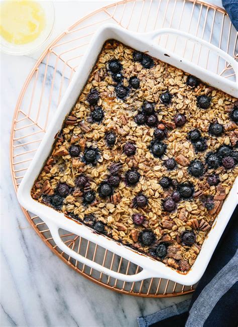 baked oatmeal recipe  blueberries cookie  kate