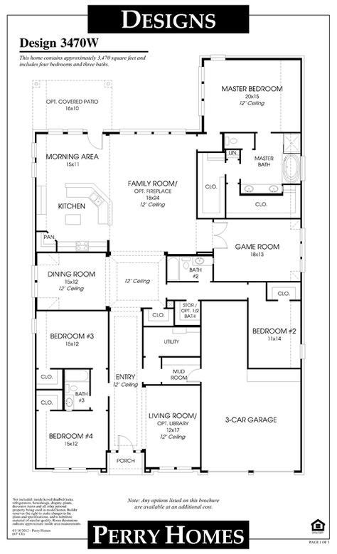home home design floor plans dream house plans perry homes