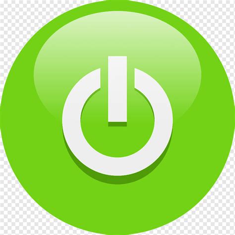 boton alternar encendido apagado interruptor verde brillante inicio encendido control