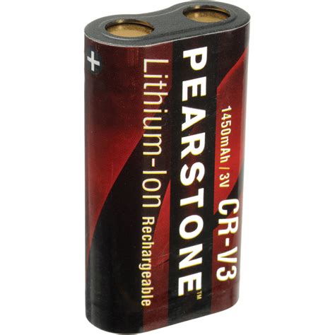 pearstone cr   rechargeable lithium ion battery cr  bh