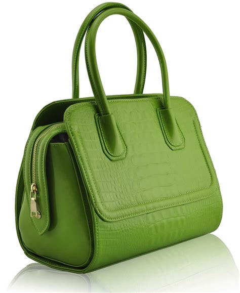 wholesale green mock tote bag
