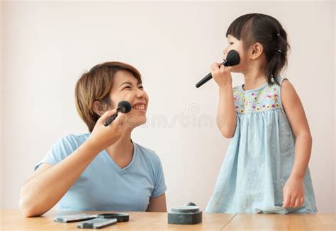 family  fun  makeup stock image image  beautiful adorable