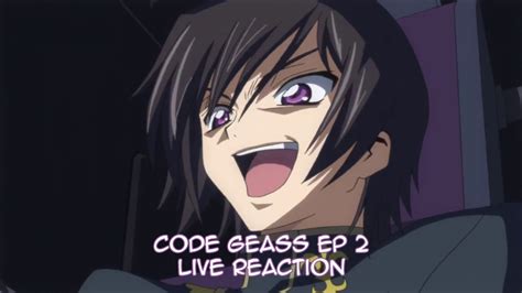 code geass ep 2 live reaction read description youtube