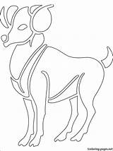 Capricorn Coloring Astrology Designlooter sketch template