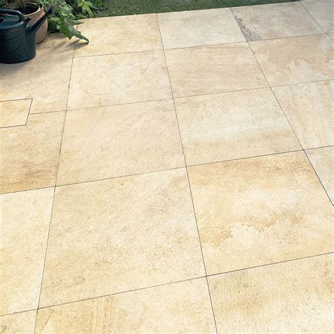 Buff Porcelain Paving 600x600 Outdoor Porcelain Tiles Nustone