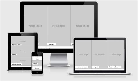 vertical horizontal feature home page layout snippets responsive