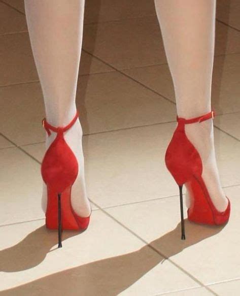 Red Heels White Stockings Stilettoheels Hoge Hakken Hakken Naaldhakken