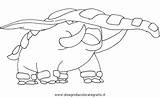Pokemon Donphan Coloring Pages Template sketch template