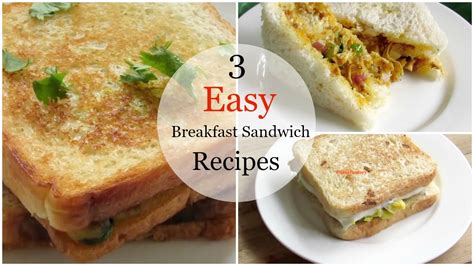easy breakfast sandwich recipes youtube