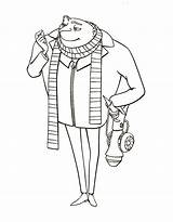 Gru Coloring Pages Despicable sketch template