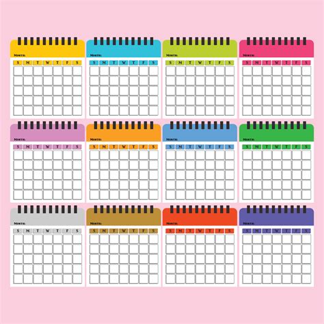 blank calendar  preschool lesson plans  calendar printable