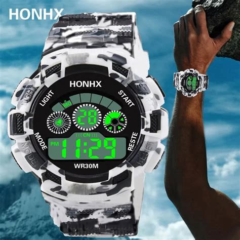 luxury mens electronic  watches mens womens rubber digital led