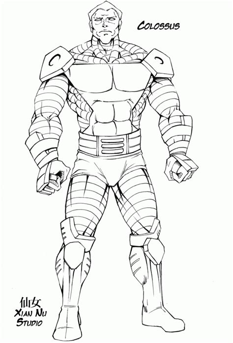 men colossus coloring pages coloring home