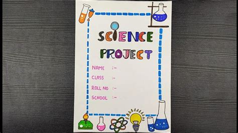 science assignment front page design border  school project