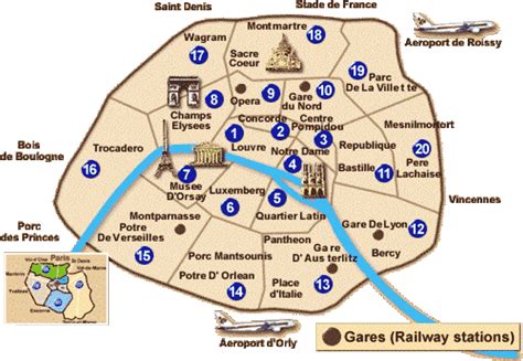 paris arrondissement map