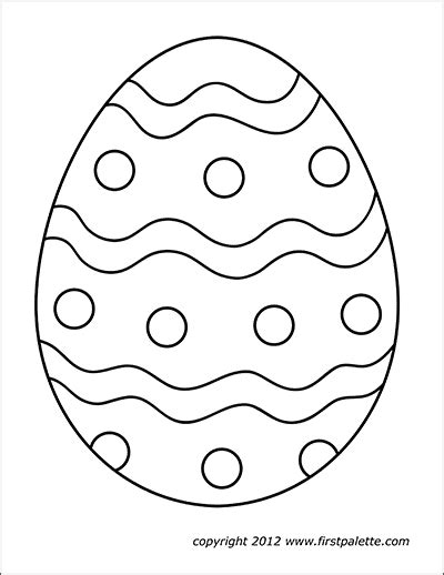 easter eggs  printable templates coloring page coloring home