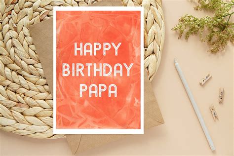 printable birthday card  papa card digital  etsy