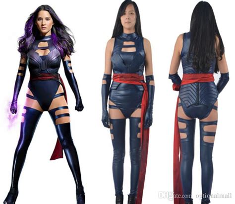 2016 X Men Apocalypse Psylocke Betsy Braddock Cosplay Costume Sexy Lady