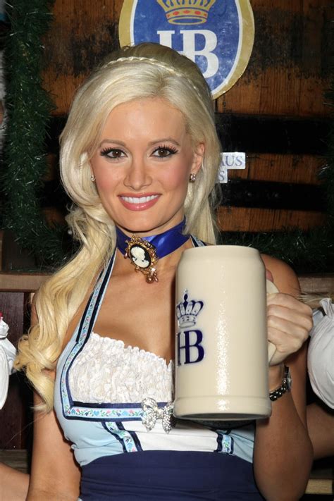 Holly Madison Busty Wearing Skimpy German Folkware At The Oktoberfest