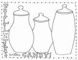 Jar Candy Coloring Printable Bnute Printables Jars Productions sketch template