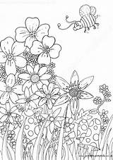 Adult Bee Bumble Coloring Pages Template sketch template
