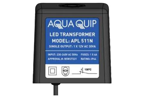 aquaquip  volt pool light transformer  led light output va direct pool supplies