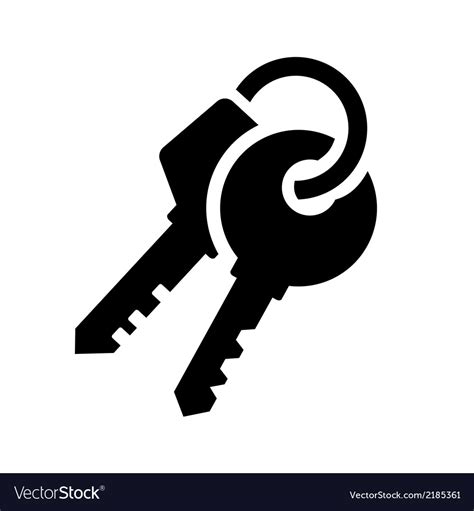 keys icon royalty  vector image vectorstock