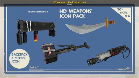 hd weapons backpack icons [team fortress 2] [mods]