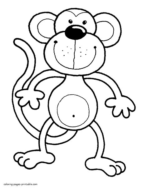 colouring pages  preschool monkey coloring pages printablecom