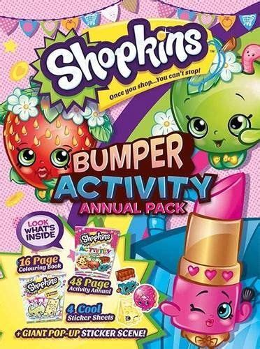 Shopkins Activity Annual Bumper Pack 2015 Shopkins Blister Card Bumpers
