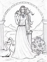 Aphrodite Goddess Afrodite Deusa Mitologia Grega Sjostrand Afrodita Desenhos Diosa Griega Diosas Hades Leyenda Griegos Mythologie Grecque Dover Grec Deuses sketch template