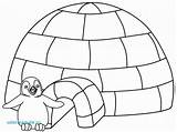 Igloo Coloring Pages Getcolorings Color Printable Awesome sketch template