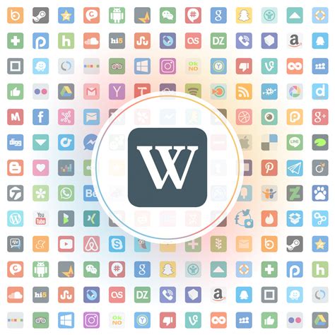 wikipedia icon iconshock