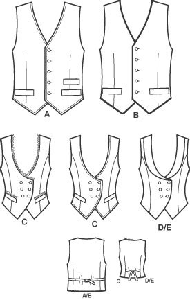misses  mens vests vest sewing pattern mens vest