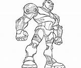 Cyborg Titans Draw Armaduras sketch template