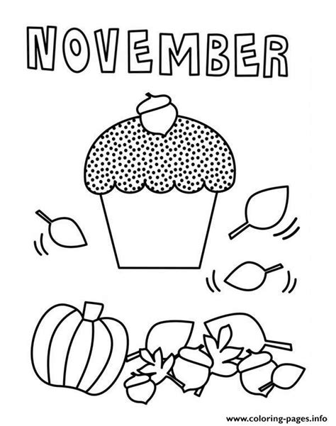 november coloring page printable