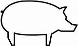 Pig Outline Coloring Printable Template Pages Piggy Face Clipart Pigs Cartoon Preschoolers Printables Templates Color Bank Cute Simple Animal Super sketch template