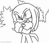 Knuckles Echidna Xcolorings 1024px 79k sketch template