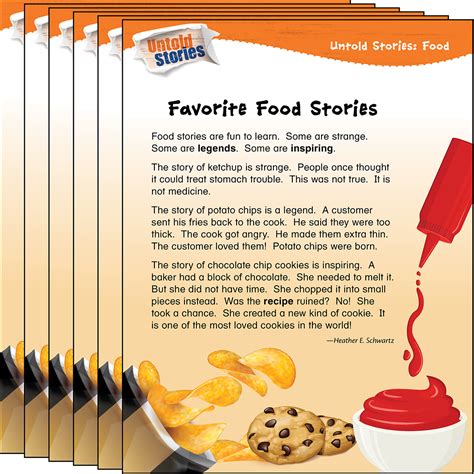 untold stories food favorite food stories  pack teacher created materials