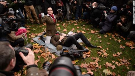 Face Sitting Protest Over Uk Porn Censorship Law