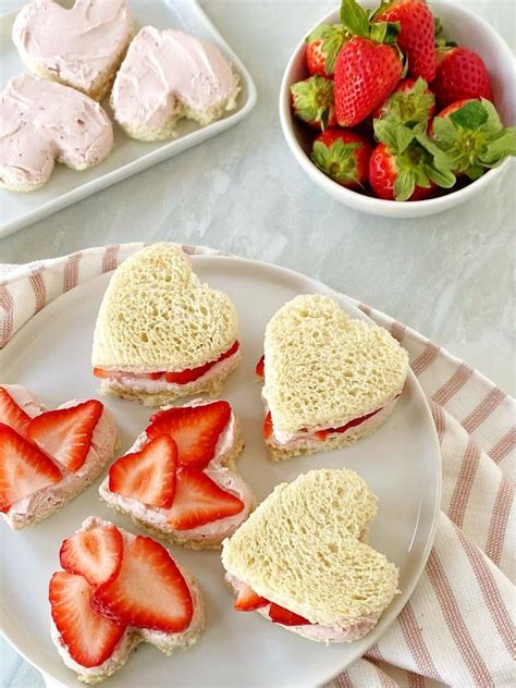 easy strawberry tea sandwiches  casual pantry