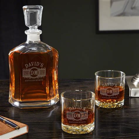 Marquee Personalized Decanter T Set Whiskey Decanter Whiskey