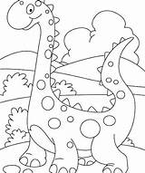 Preschool Dinosaurs sketch template