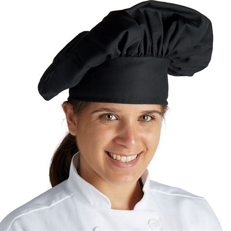 mercer culinary millennia customizable black soft chef hat floppy