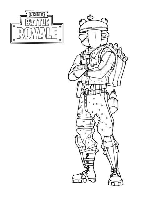 durr burger fortnite coloring page coloring pages