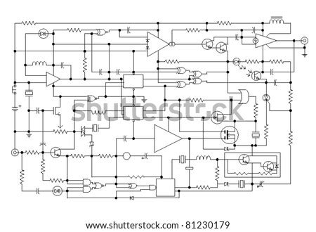 schematic diagram project  electronic circuit graphic design  electronic components