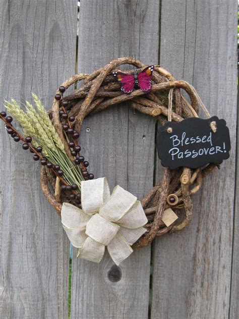passover wreath    kind door decor passover unleavened etsy