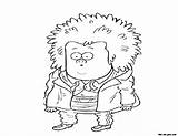 Regular Show Coloring Pages Man Printable Mucle Cartoon Print Kids Muscle Network Freekidscoloringpage sketch template