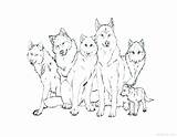 Wolf Coloring Pages Girl Printable Getcolorings Getdrawings Color sketch template